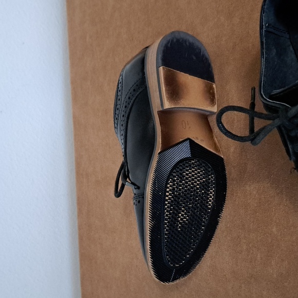 Bruno Marc black leather dress shoes boys size 10 - Picture 8 of 8